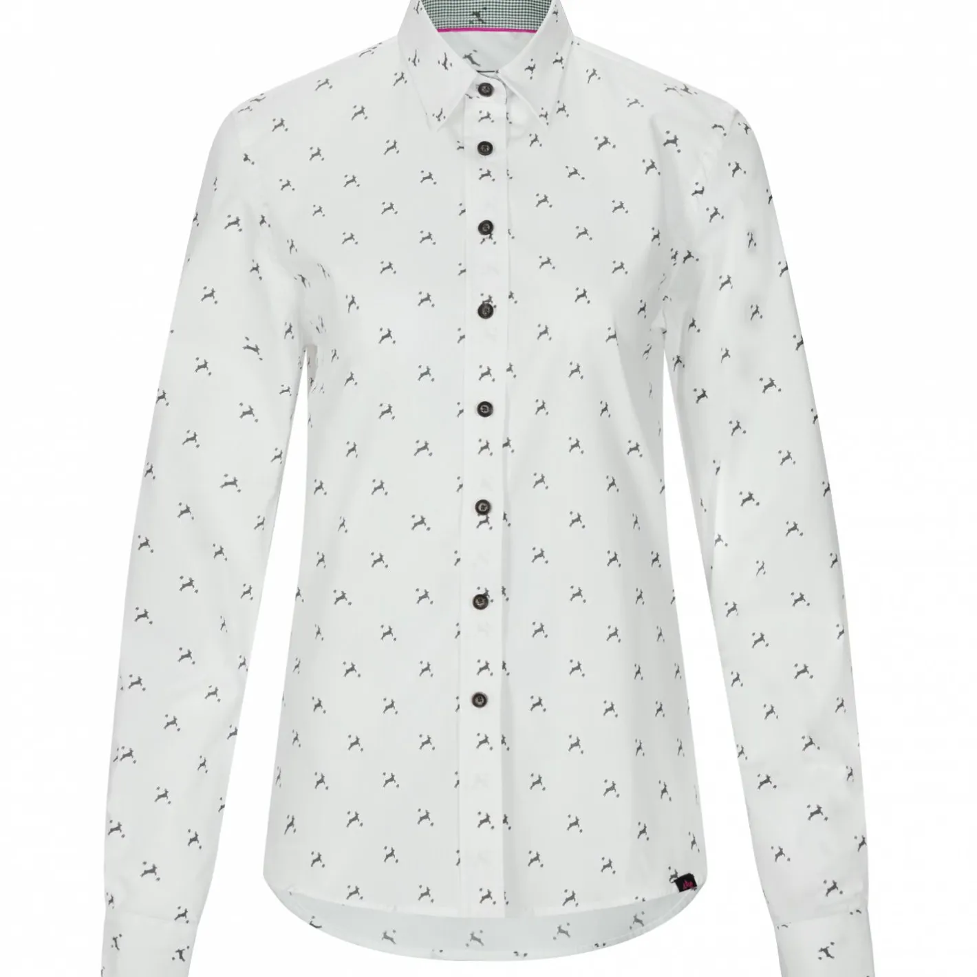 il Lago Sie Damen Angelshirts & -Oberteile<Bluse Hirschlein Damen (Weiß)