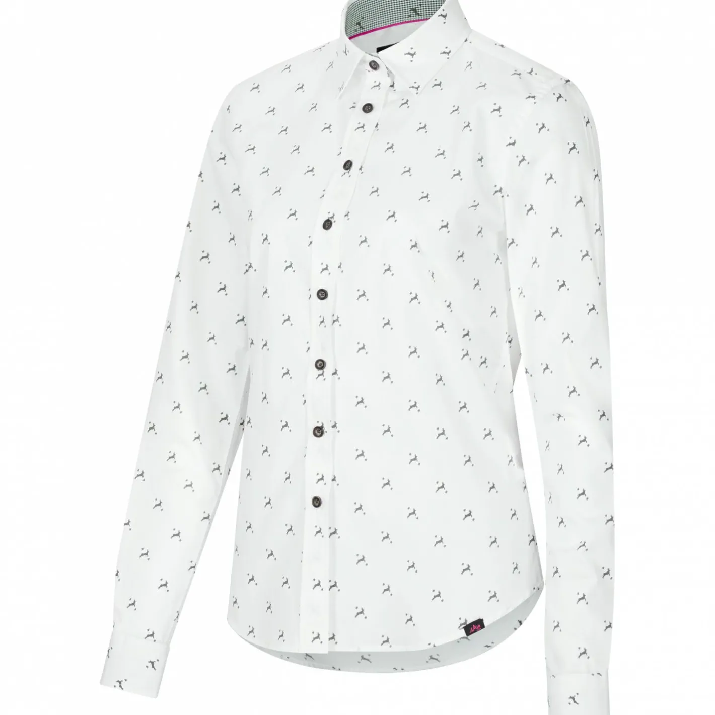 il Lago Sie Damen Angelshirts & -Oberteile<Bluse Hirschlein Damen (Weiß)