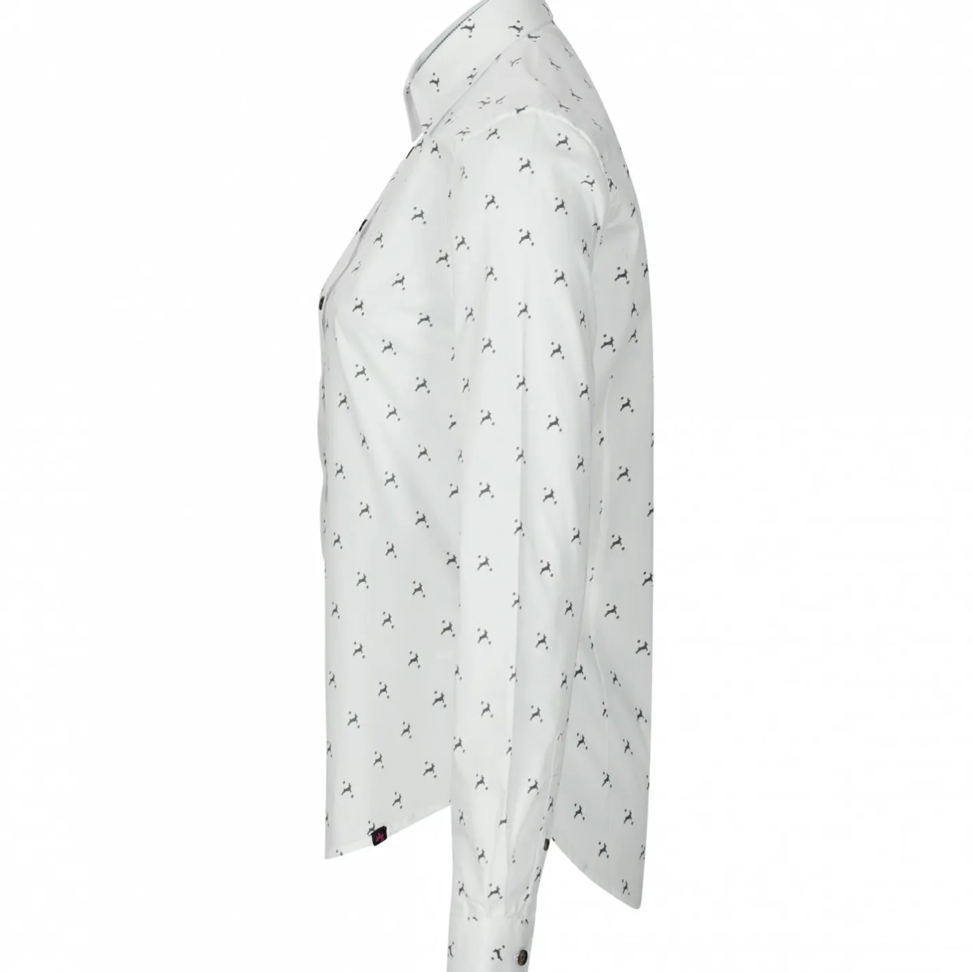 il Lago Sie Damen Angelshirts & -Oberteile<Bluse Hirschlein Damen (Weiß)