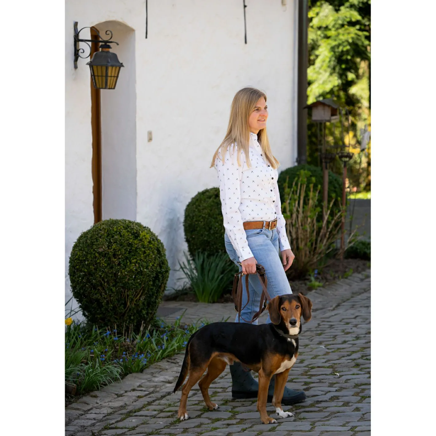 il Lago Sie Damen Angelshirts & -Oberteile<Bluse Hirschlein Damen (Weiß)
