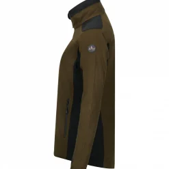 il Lago Sie Damen Angeljacken & -Westen<Funktions-Fleecejacke Avalanche Damen (Dunkeloliv/Schwarz)