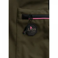 il Lago Sie Damen Angelhosen<Funktionshose Xenia Damen (Oliv/Schwarz)
