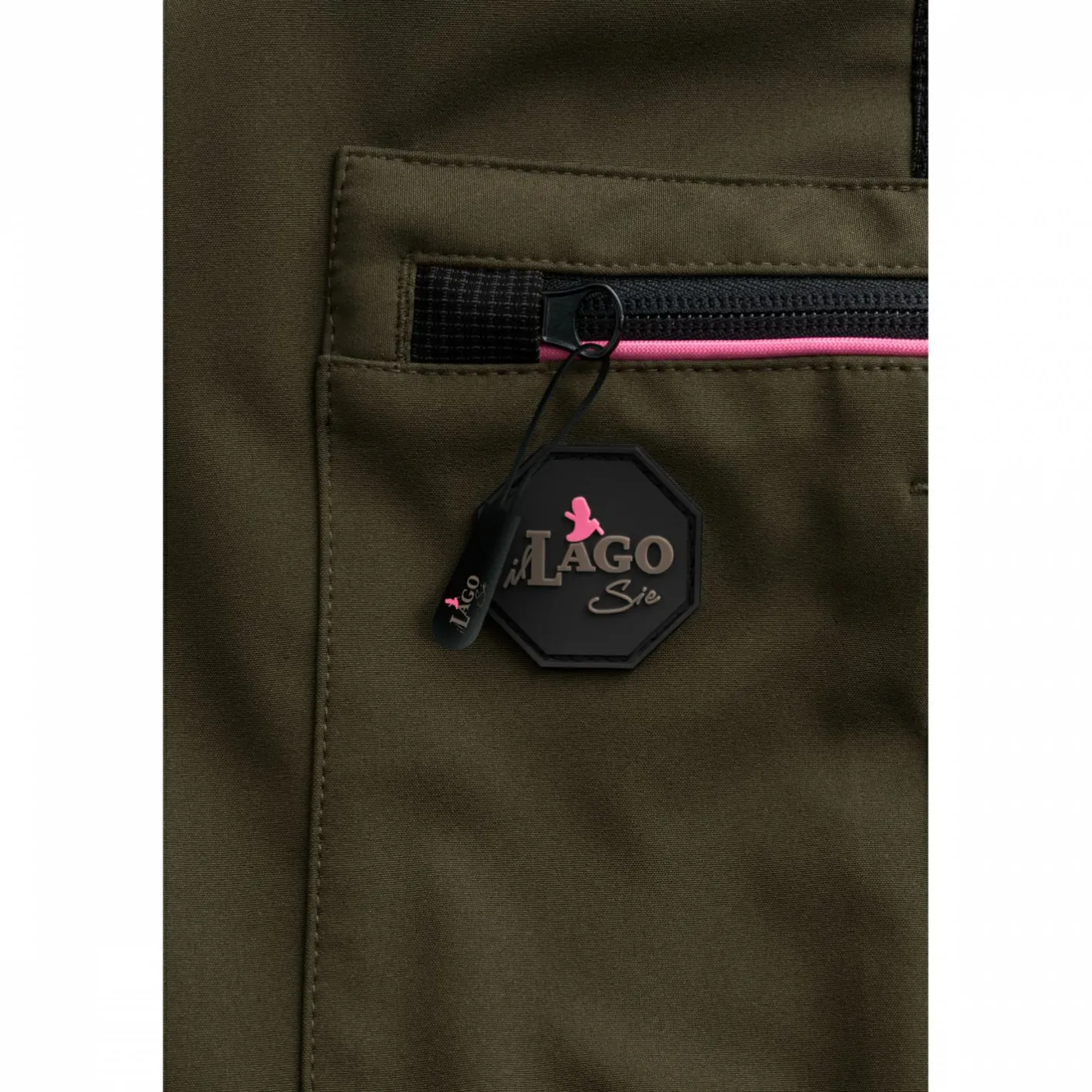 il Lago Sie Damen Angelhosen<Funktionshose Xenia Damen (Oliv/Schwarz)