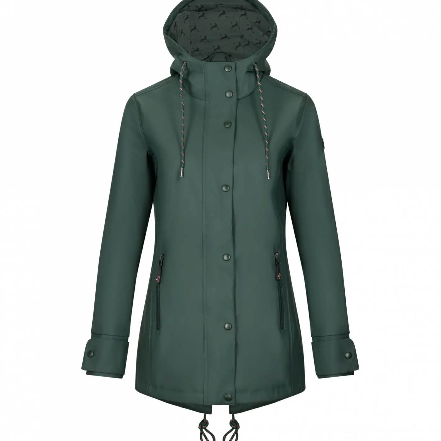 il Lago Sie Damen Angeljacken & -Westen<Regenjacke Hirschlein Damen (Oliv)