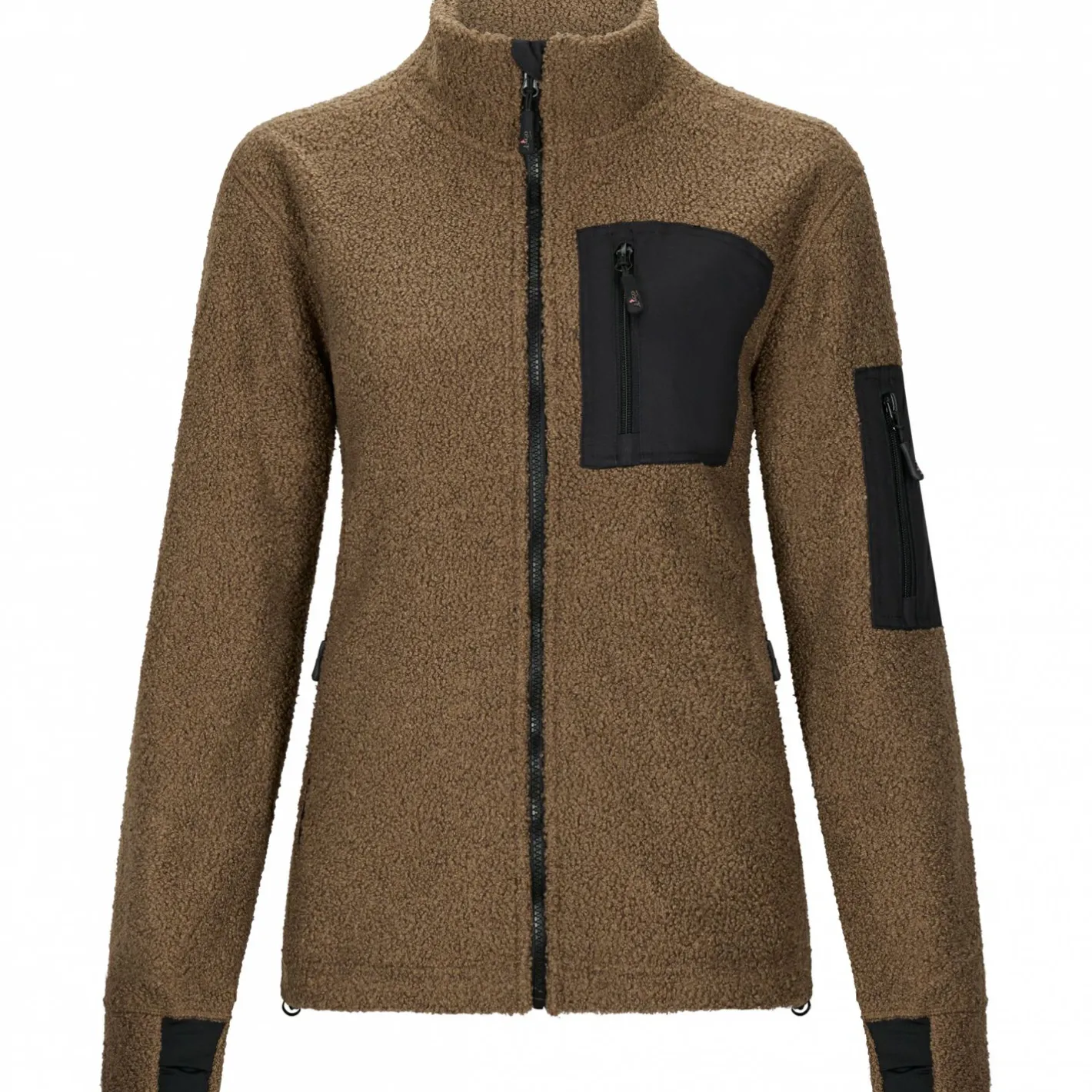 Clearance il Lago Sie Teddyjacke Levina Damen (Braun/Schwarz)