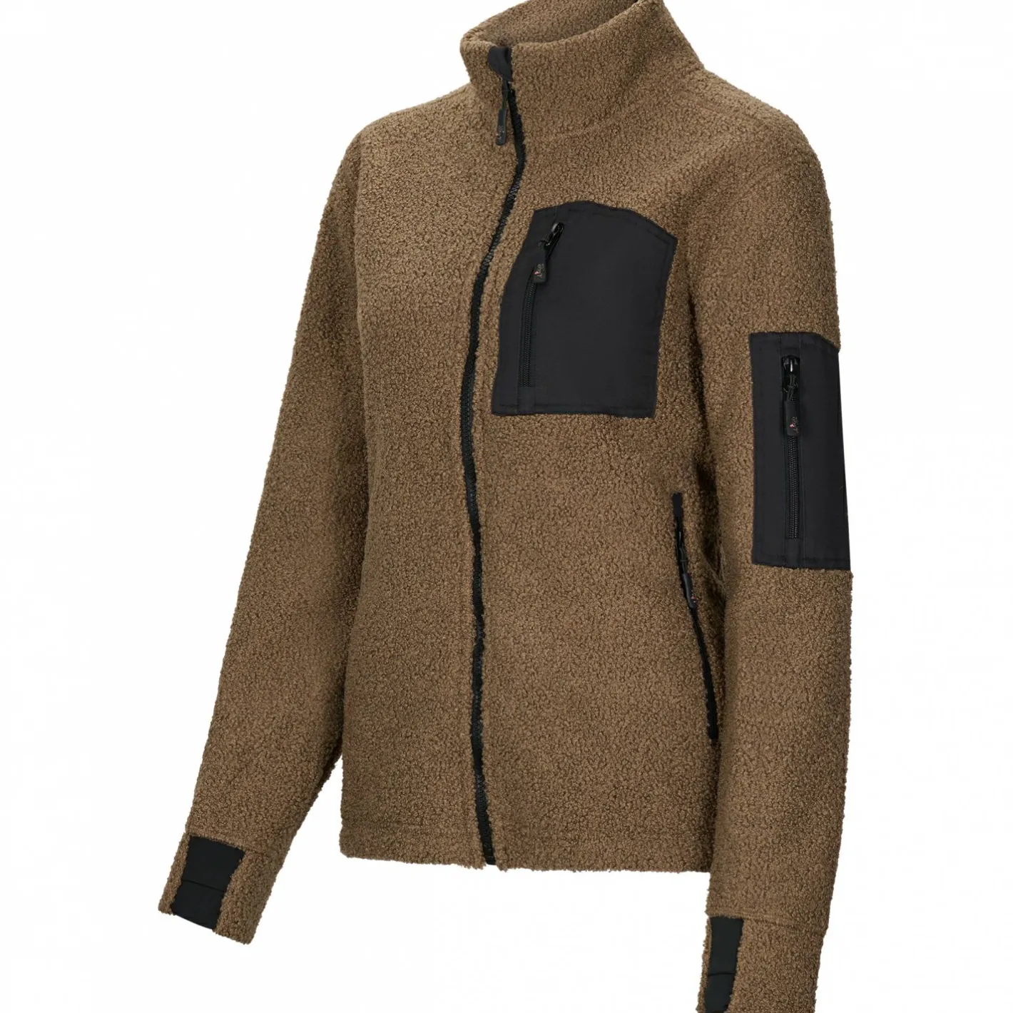 Clearance il Lago Sie Teddyjacke Levina Damen (Braun/Schwarz)
