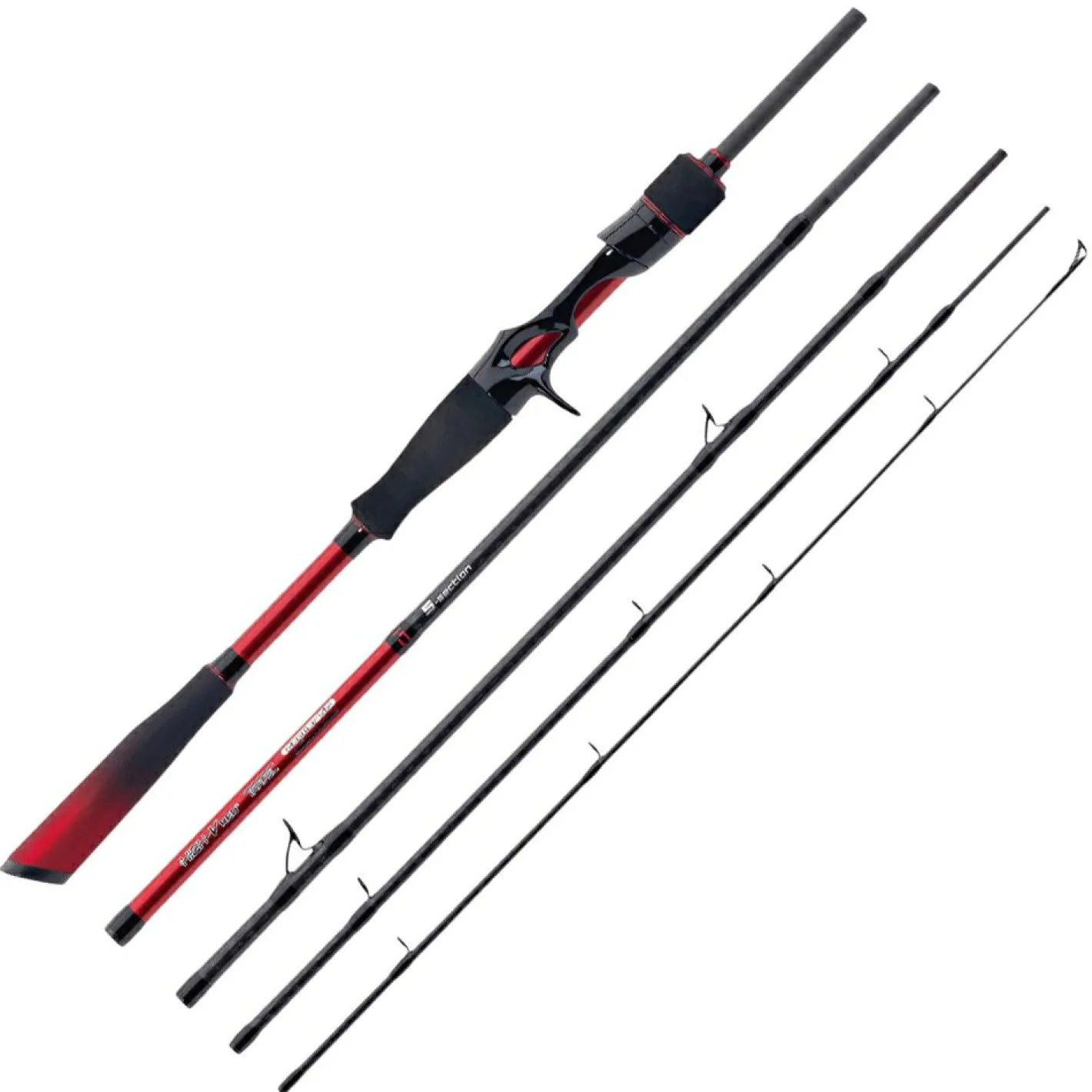 Iron Claw Reiseruten<High-V Red² Travel Baitcast