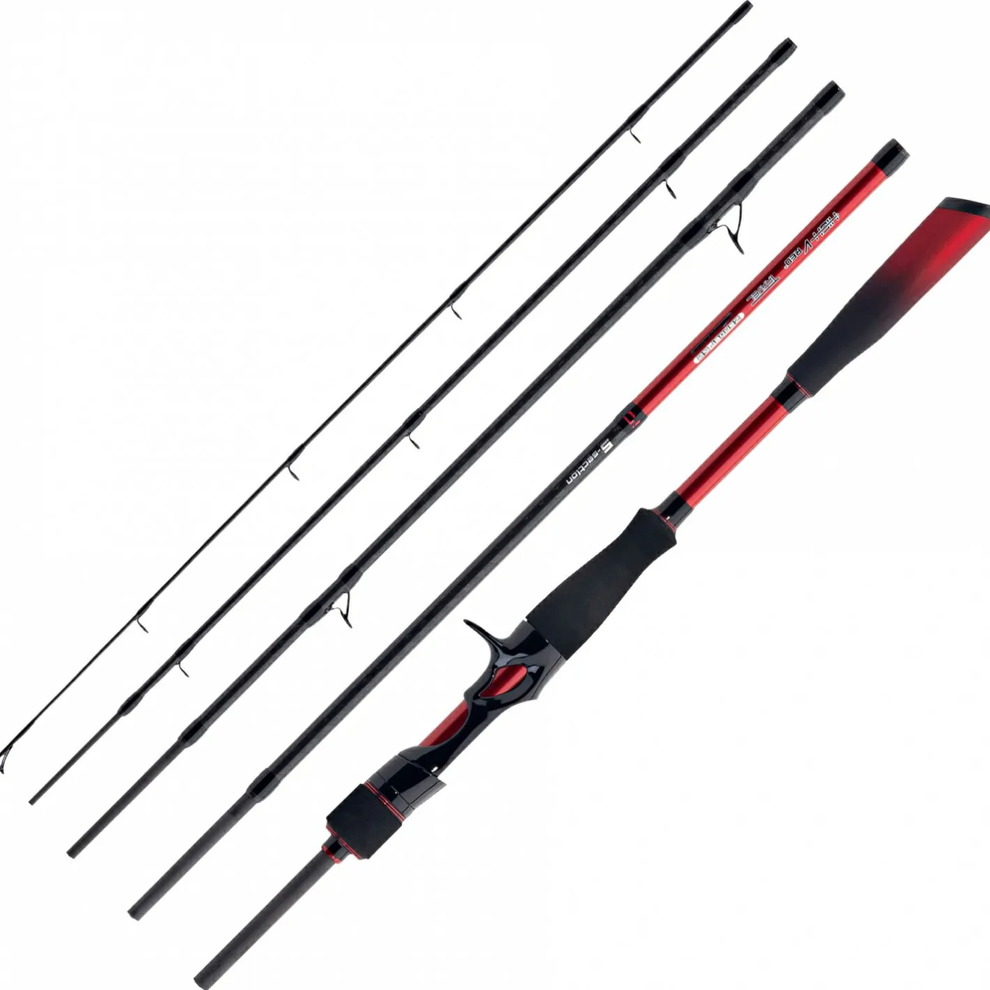 Iron Claw Reiseruten<High-V Red² Travel Baitcast