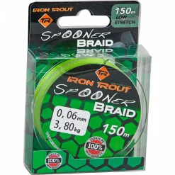 Iron Trout Forellenschnüre|Forellenschnüre<Angelschnur Spooner Braid (camo grün, 150 m)