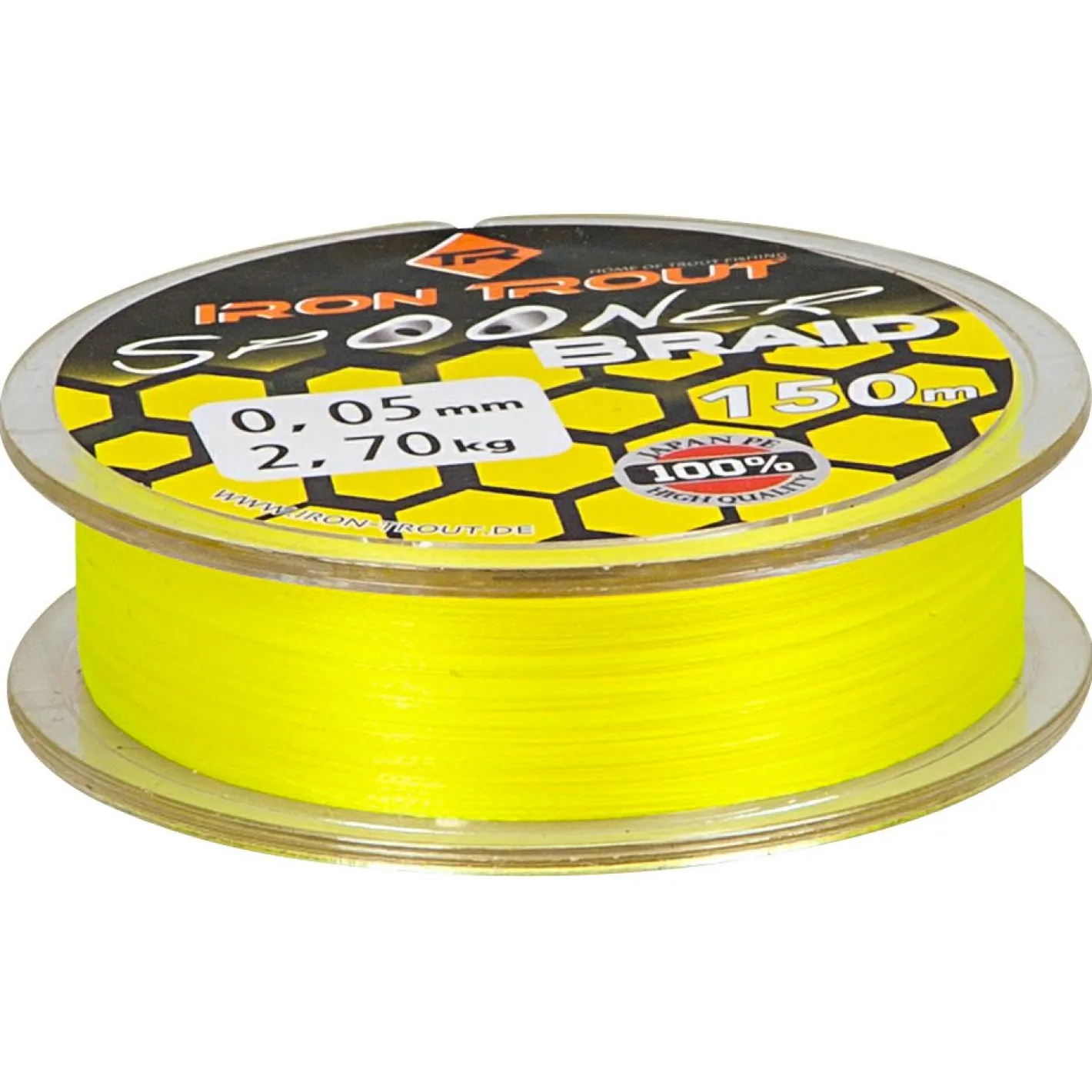 Iron Trout Forellenschnüre|Forellenschnüre<Angelschnur Spooner Braid (gelb, 150 m)