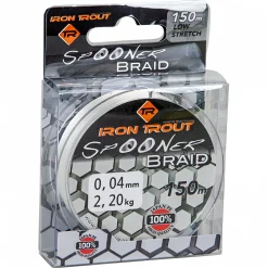 Hot Iron Trout Angelschnur Spooner Braid (weiß, 150 m)