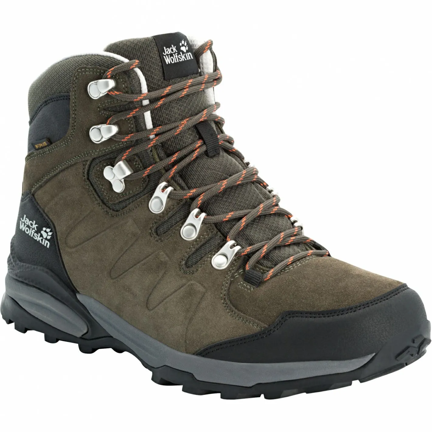 Outlet Jack Wolfskin Refugio Texapore Mid M Herren (Khaki/Phantom)