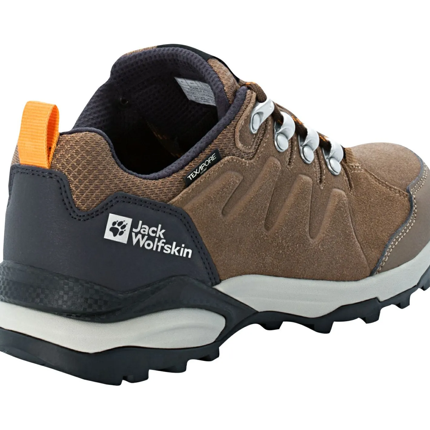 Jack Wolfskin Damen Angelschuhe|Damen Angelschuhe<Refugio Texapore Low W Damen (Brown/Apricot)