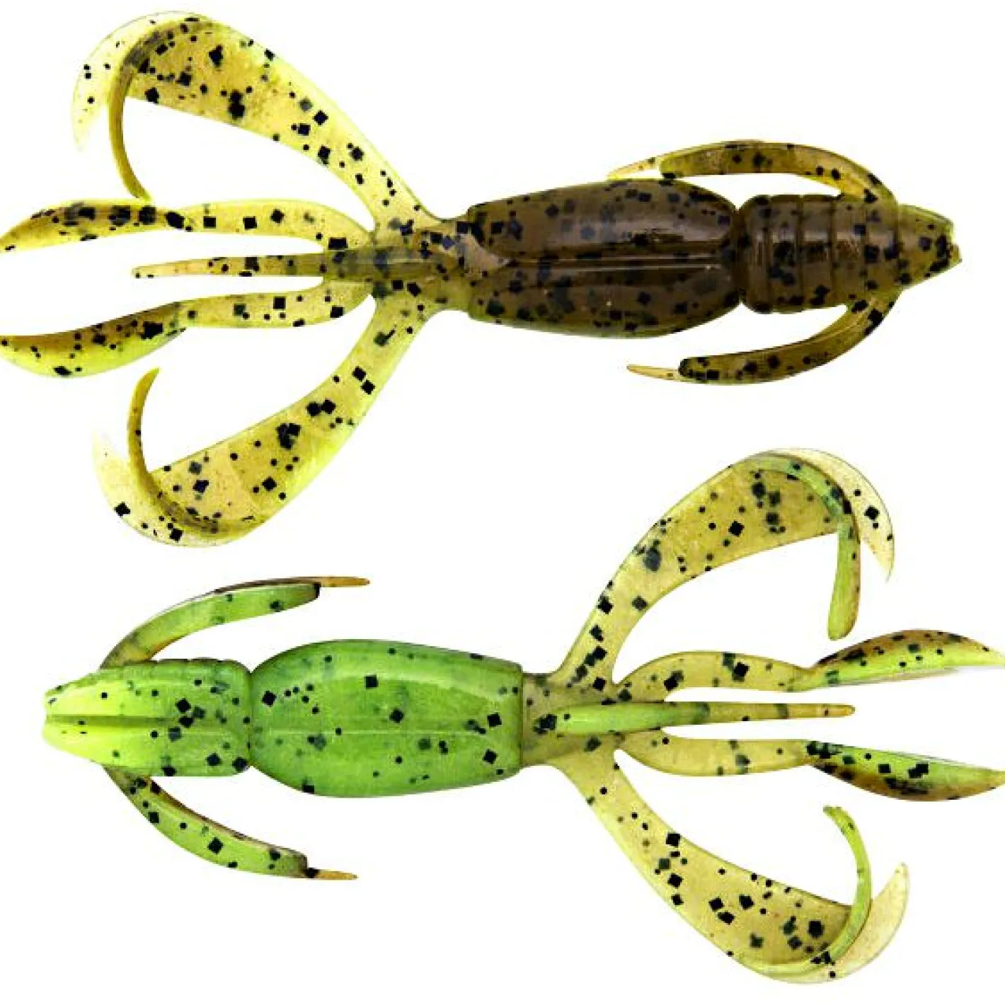 Keitech Gummiköder ·Creature Baits<Crazy Flapper (Green Pumpkin / Chartreuse)