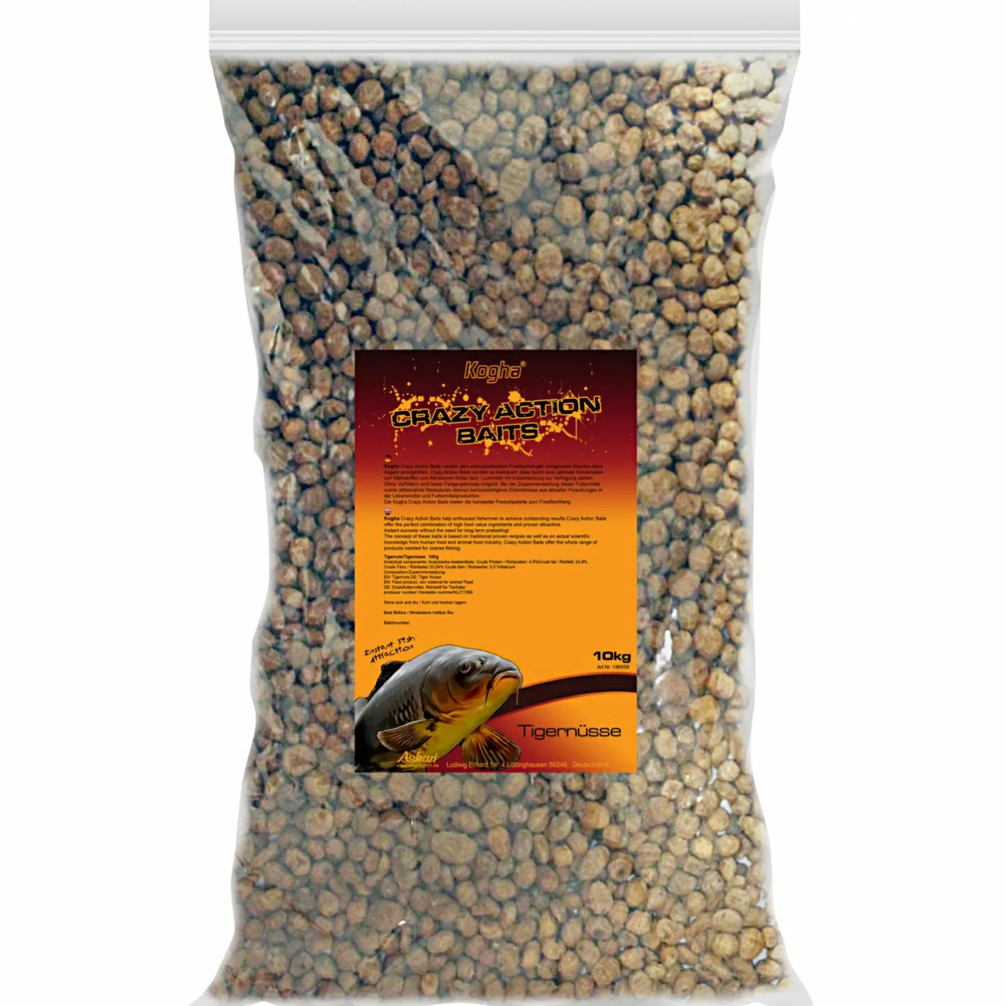 Hot Kogha Friedfischfutter Crazy Action Baits (Tigernüsse)