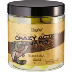 Best Kogha Pop Up Boilies Crazy Action Baits Specialist Gold (Pineapple Mash)
