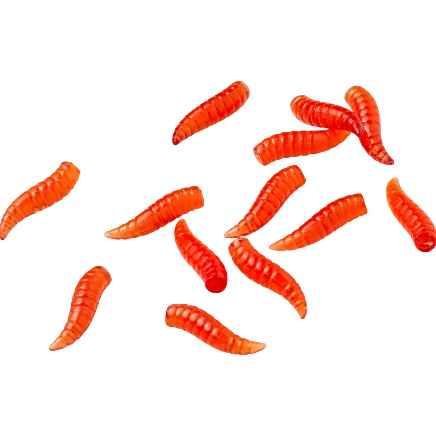 Kogha Gummiköder ·Gummimaden & Gummiwürmer|Friedfischfutter<Softbait Künstliche Maden (rot)