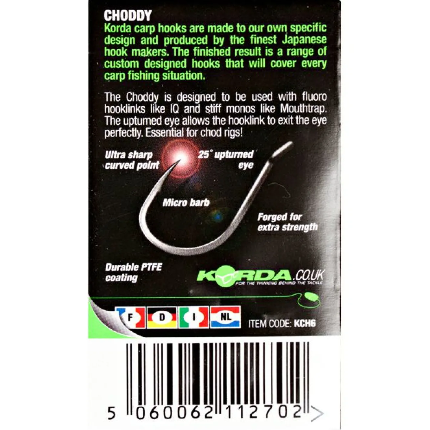 Discount Korda Angelhaken Choddy