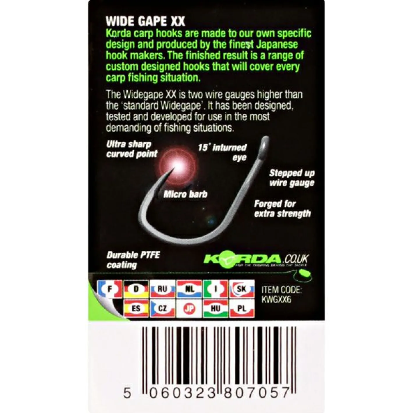 Outlet Korda Angelhaken Wide Gape XX
