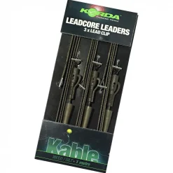 Sale Korda Ring Swivel Leadcore Leader (weed/silt/grün)