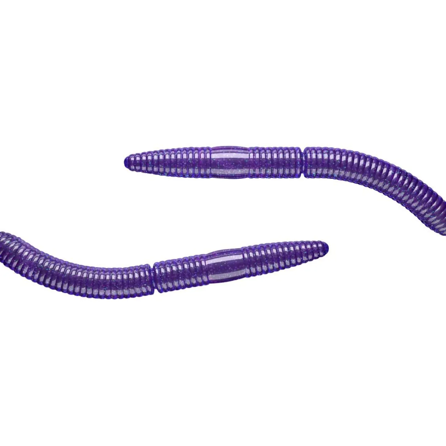 Clearance Libra Lures Fatty D´Worm (Purple White Glitter)