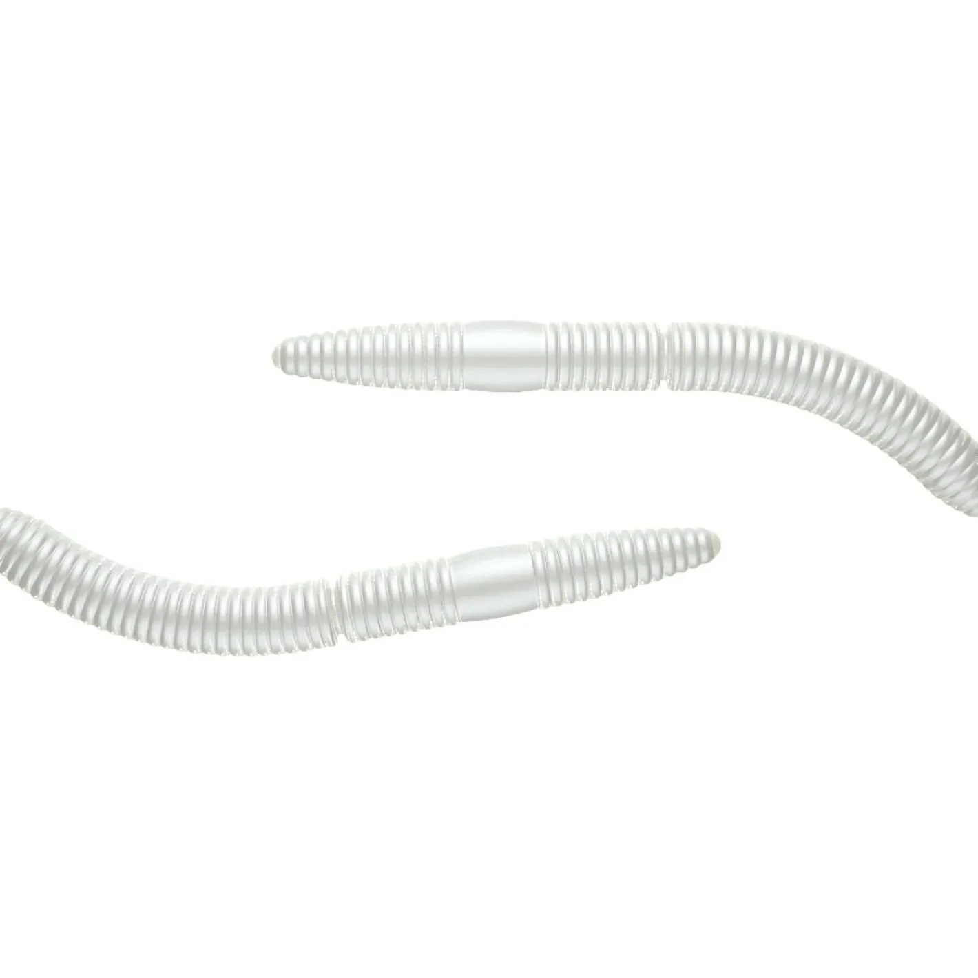 Libra Lures Raubfischangeln Kunstköder<Fatty D´Worm (Silver Pearl)