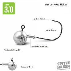 Sale Lieblingsku00f6der Lieblingsköder Angelhaken Spitze (3/0)