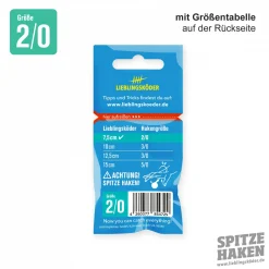 Lieblingsku00f6der Jigköpfe & Köder-Rasseln|Raubfischangeln Kunstköder<Lieblingsköder Angelhaken Spitze (2/0)