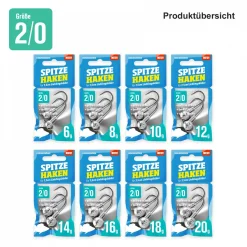 Lieblingsku00f6der Jigköpfe & Köder-Rasseln|Raubfischangeln Kunstköder<Lieblingsköder Angelhaken Spitze (2/0)