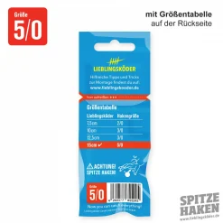 Lieblingsku00f6der Lieblingsköder Angelhaken Spitze (5/0)