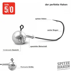 Lieblingsku00f6der Lieblingsköder Angelhaken Spitze (5/0)