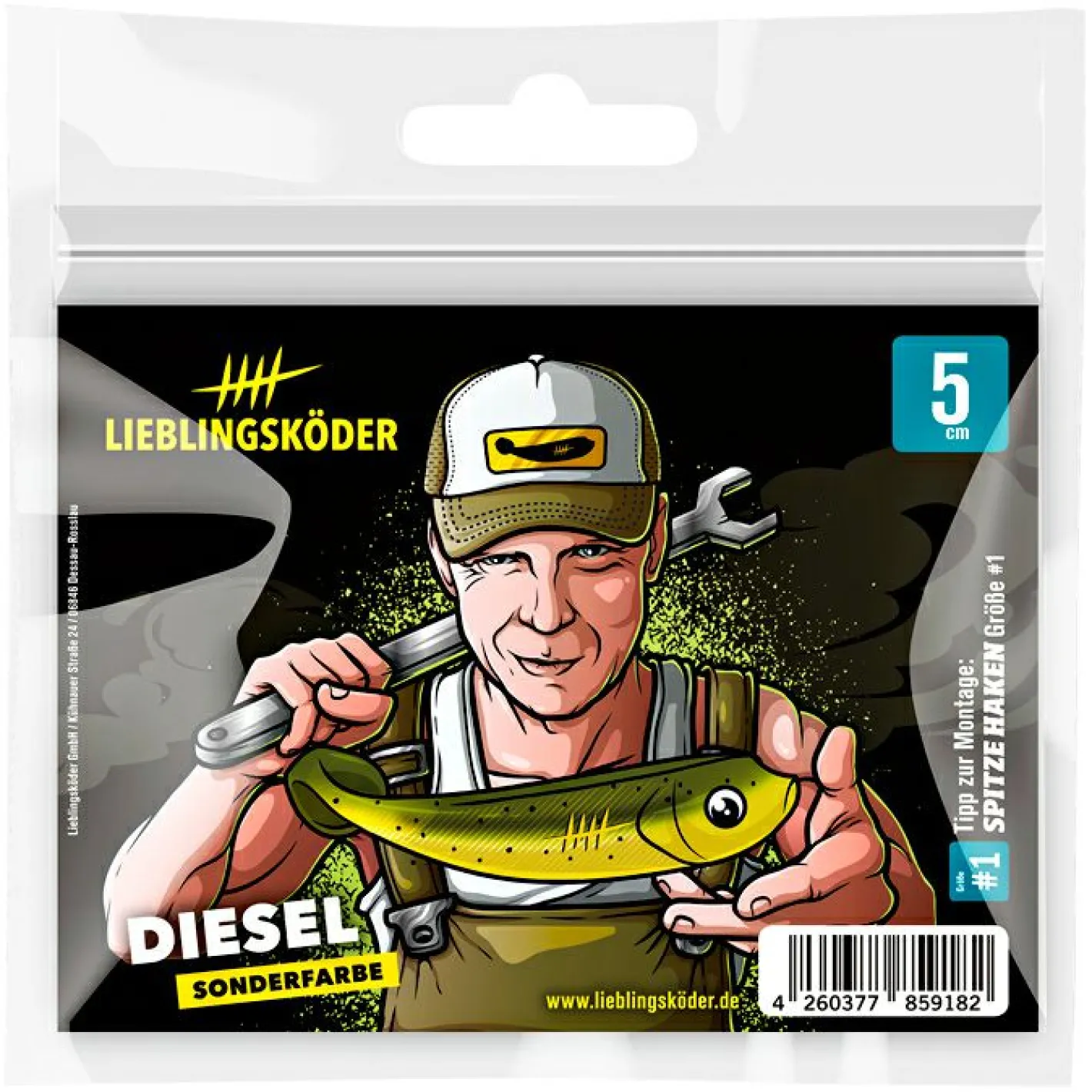 Lieblingsku00f6der Gummiköder ·Gummifische & Shads<Lieblingsköder Barschköder (5 cm, Diesel)