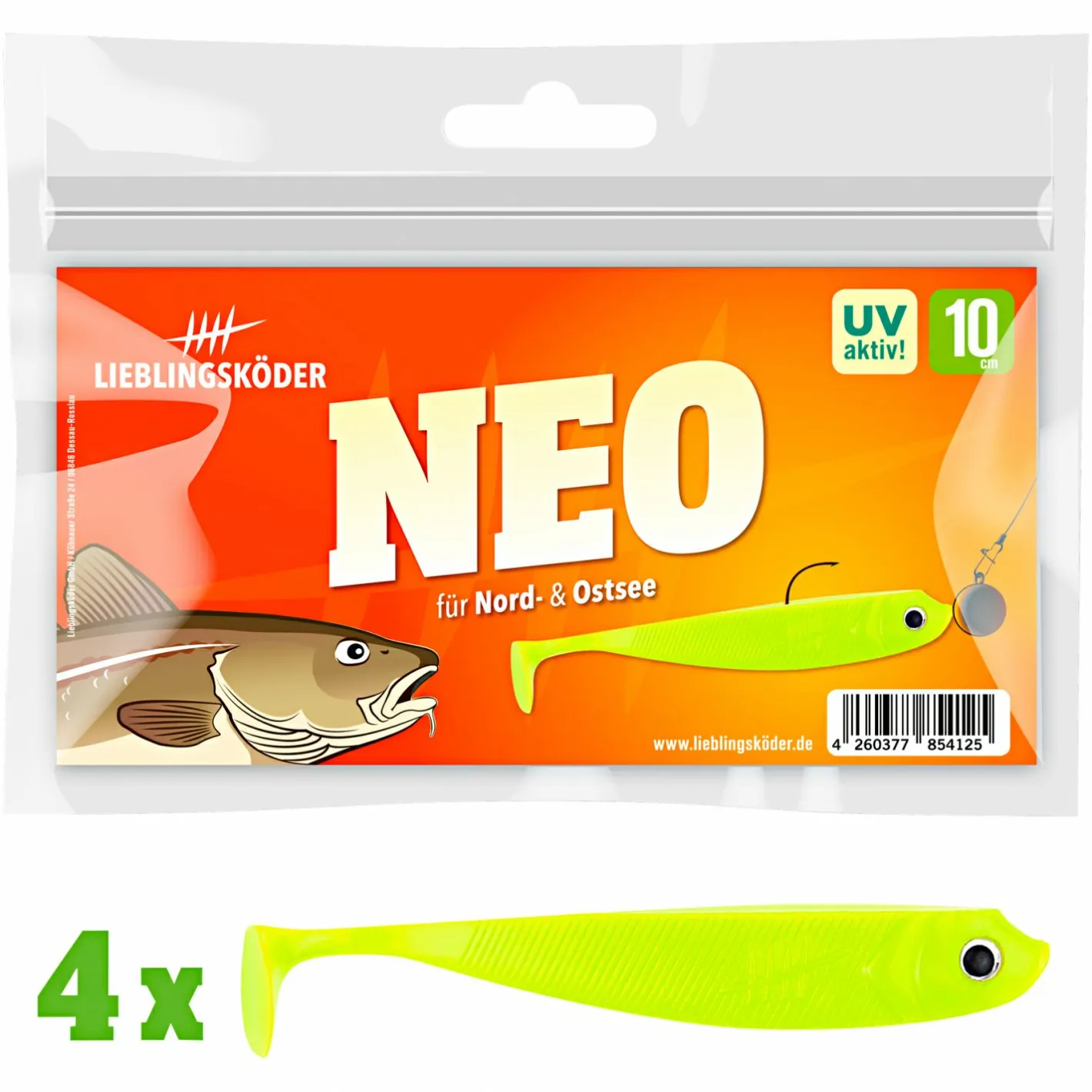 Lieblingsku00f6der Gummiköder ·Gummifische & Shads|Raubfischangeln Kunstköder<Lieblingsköder Gummifisch Zanderköder (10 cm, Neo)