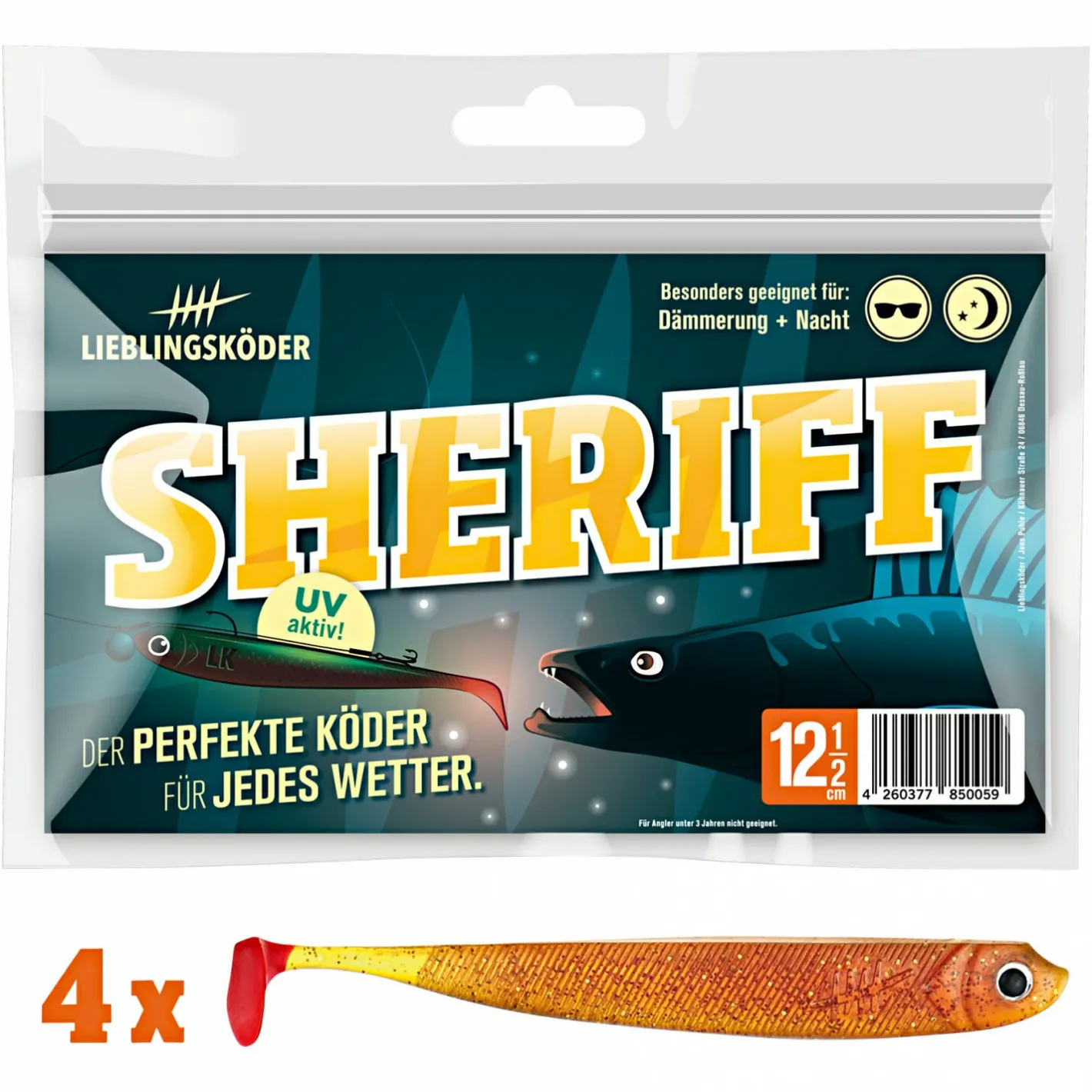 Lieblingsku00f6der Gummiköder ·Gummifische & Shads|Raubfischangeln Kunstköder<Lieblingsköder Gummifisch Zanderköder (12,5 cm, Sheriff)