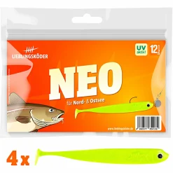 Hot Lieblingsku00f6der Lieblingsköder Gummifisch Zanderköder (12,5 cm, Neo)