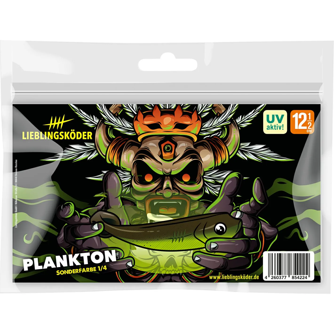 Clearance Lieblingsku00f6der Lieblingsköder Gummifisch Zanderköder (12,5 cm, Plankton)
