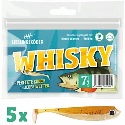 Sale Lieblingsku00f6der Lieblingsköder Gummifisch Barschköder (7,5 cm, Whisky)