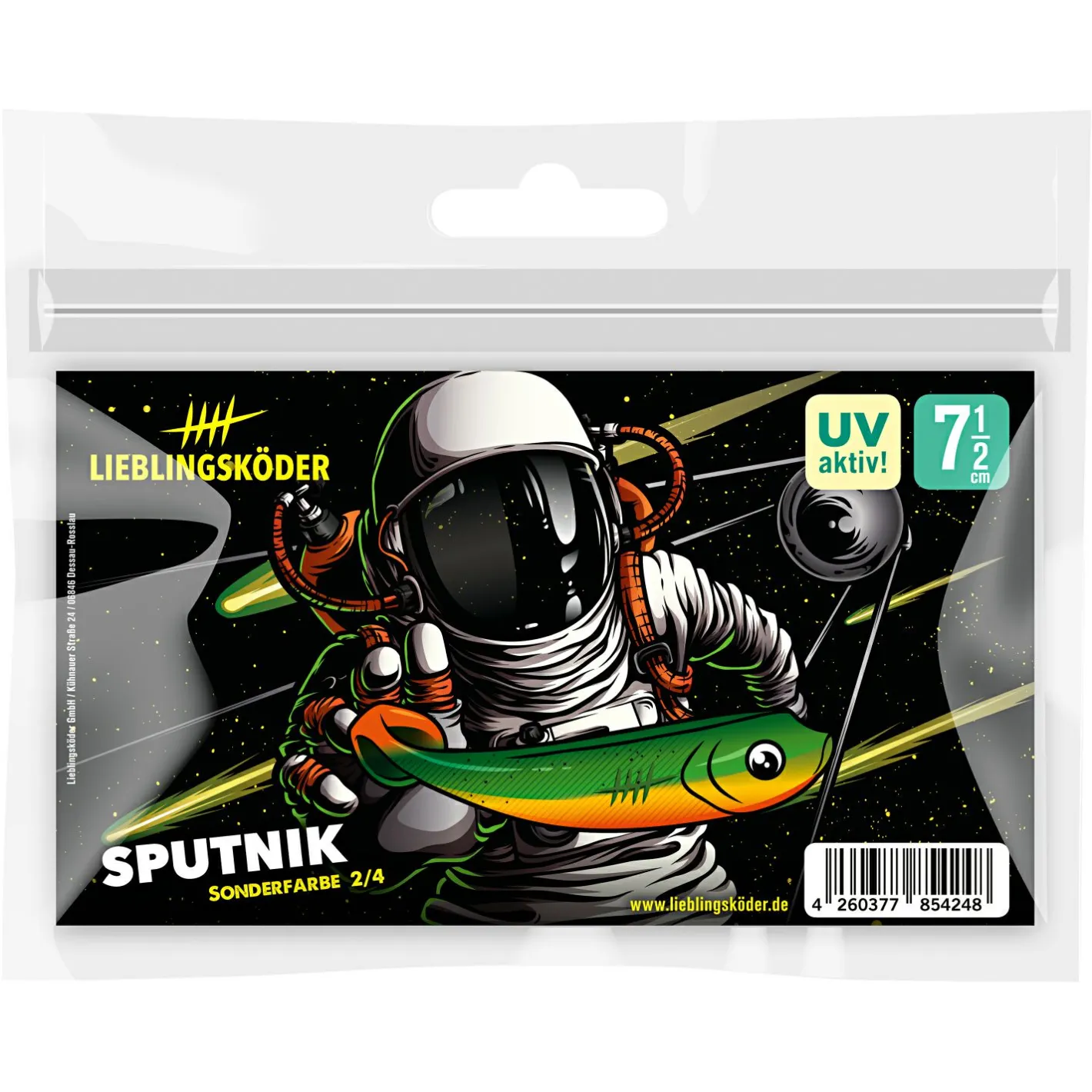 New Lieblingsku00f6der Lieblingsköder Gummifisch Barschköder (7,5 cm, Sputnik)