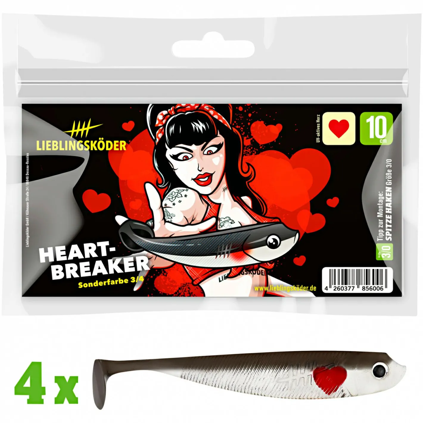 Lieblingsku00f6der Gummiköder ·Gummifische & Shads|Raubfischangeln Kunstköder<Lieblingsköder Lieblingsköder Heartbreaker Gummifisch