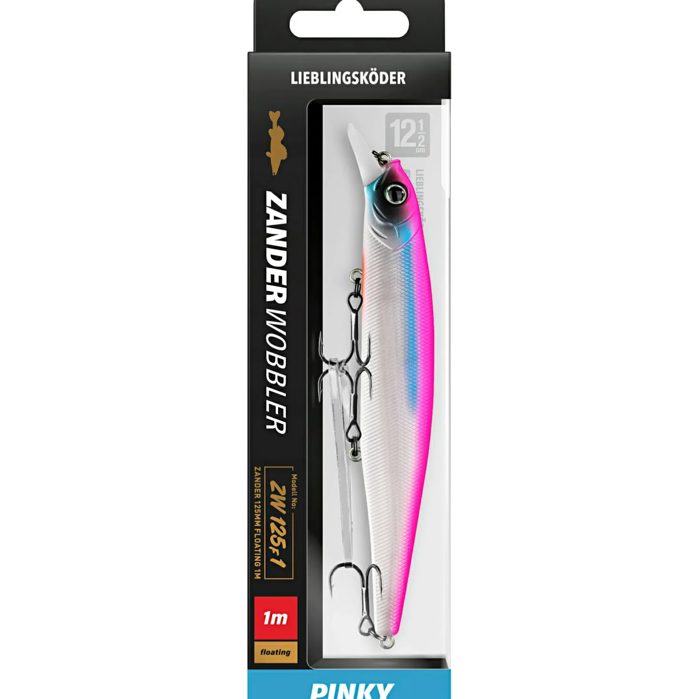 Lieblingsku00f6der Wobbler|Raubfischangeln Kunstköder<Lieblingsköder Zanderwobbler (Pinky)