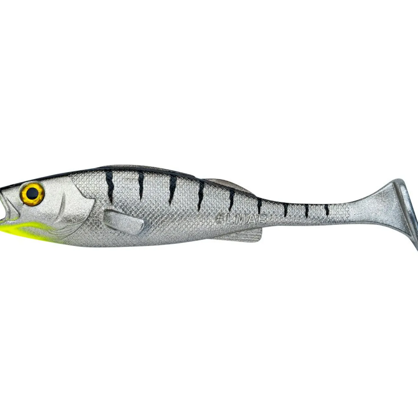 New LMAB KØFI Perch Shad (Chrome Tiger)