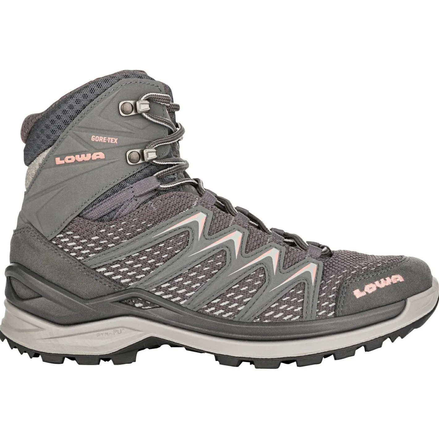Lowa Damen Angelschuhe|Damen Angelschuhe<Innox Pro GTX MID Ws Damen (Anthrazit/Rose)