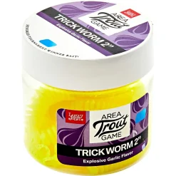 Sale Lucky John Softbait Area Trout Game Trick Worm 2,0" (weiß)