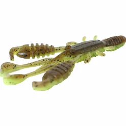 Lurejunks Gummiköder ·Gummikrebse & Gummifrösche|Raubfischangeln Kunstköder<D-Craw (Green Pumpkin Chartreuse)
