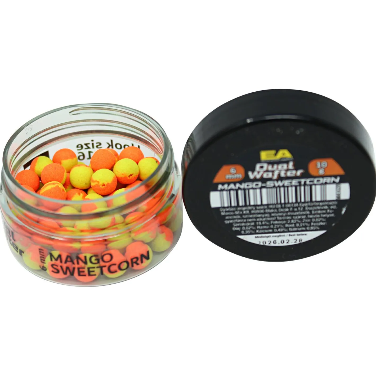 Maros Mix Friedfischfutter|Friedfischangeln-Zubehör<Dual Wafter (Mango/Sweetcorn, Ø 9 mm)