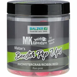 Matze Koch Karpfenfutter·Boilies & Popup Boilies|Karpfenfutter<Pop-Ups MK Adventure Booster Balls (Monstercrab/Robin Red)