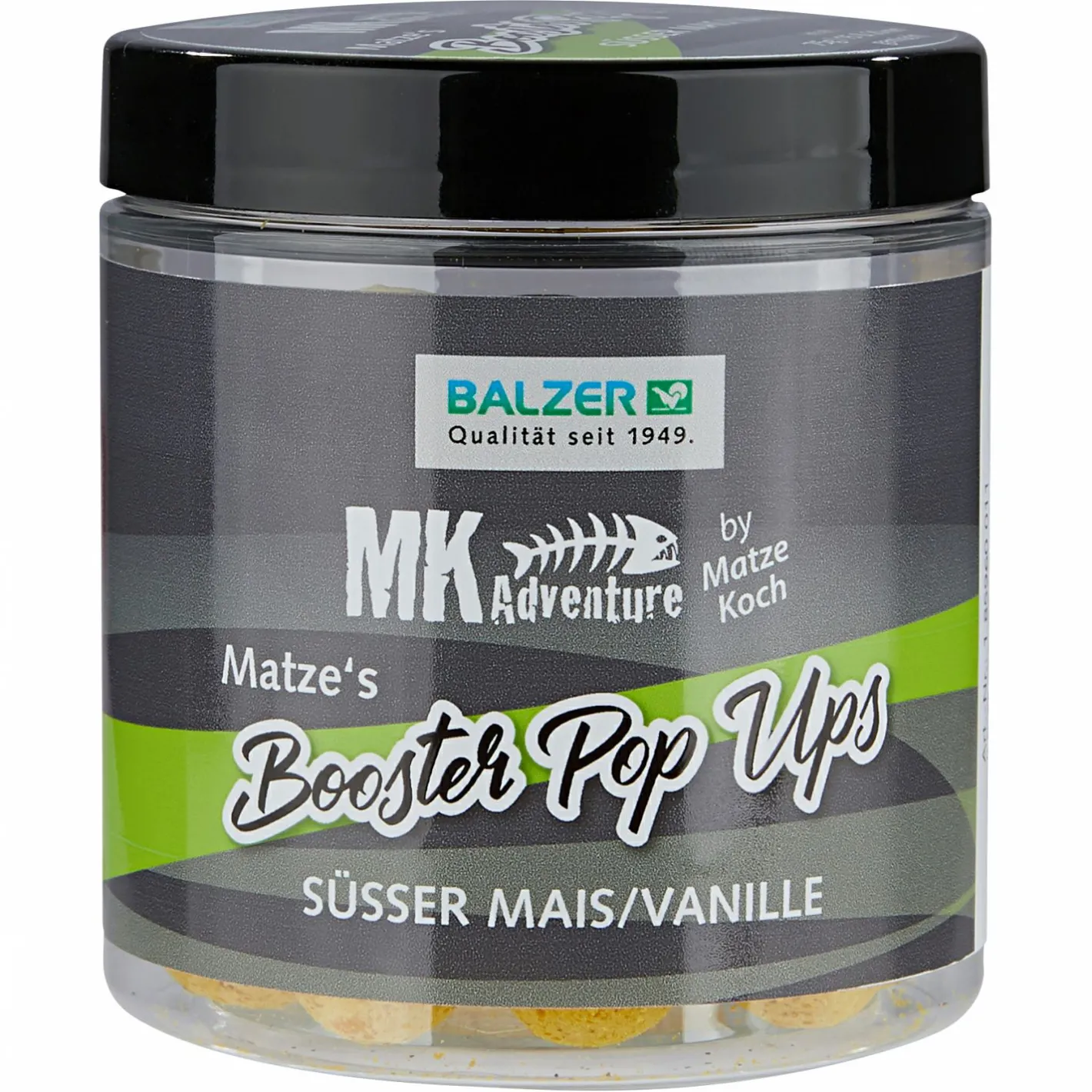 Matze Koch Karpfenfutter·Boilies & Popup Boilies|Karpfenfutter<Pop-Ups MK Adventure Booster Balls Pop-Ups (Süßer Mais/Vanille)