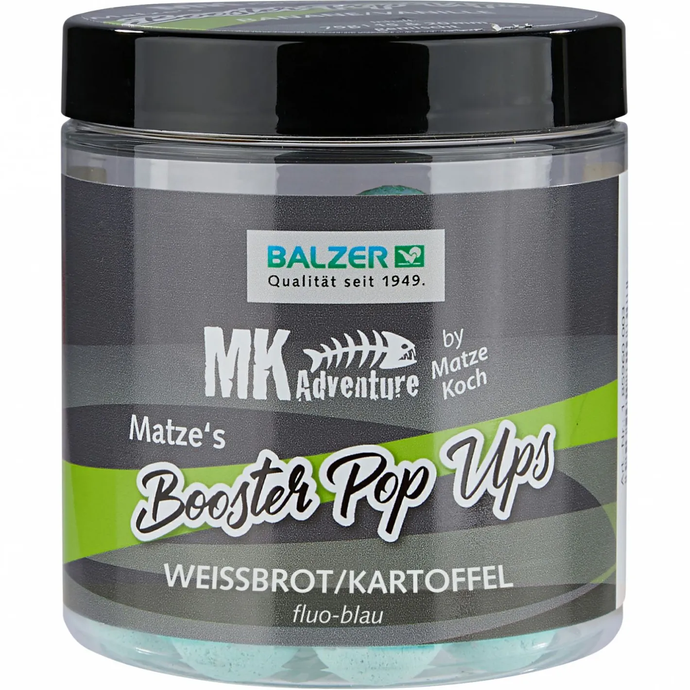 Matze Koch Karpfenfutter·Boilies & Popup Boilies|Karpfenfutter<Pop-Ups MK Adventure Booster Balls (Weißbrot/Kartoffel)