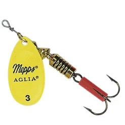 Mepps Spinner|Raubfischangeln Kunstköder<Spinner Aglia Fluo (Chartreuse)