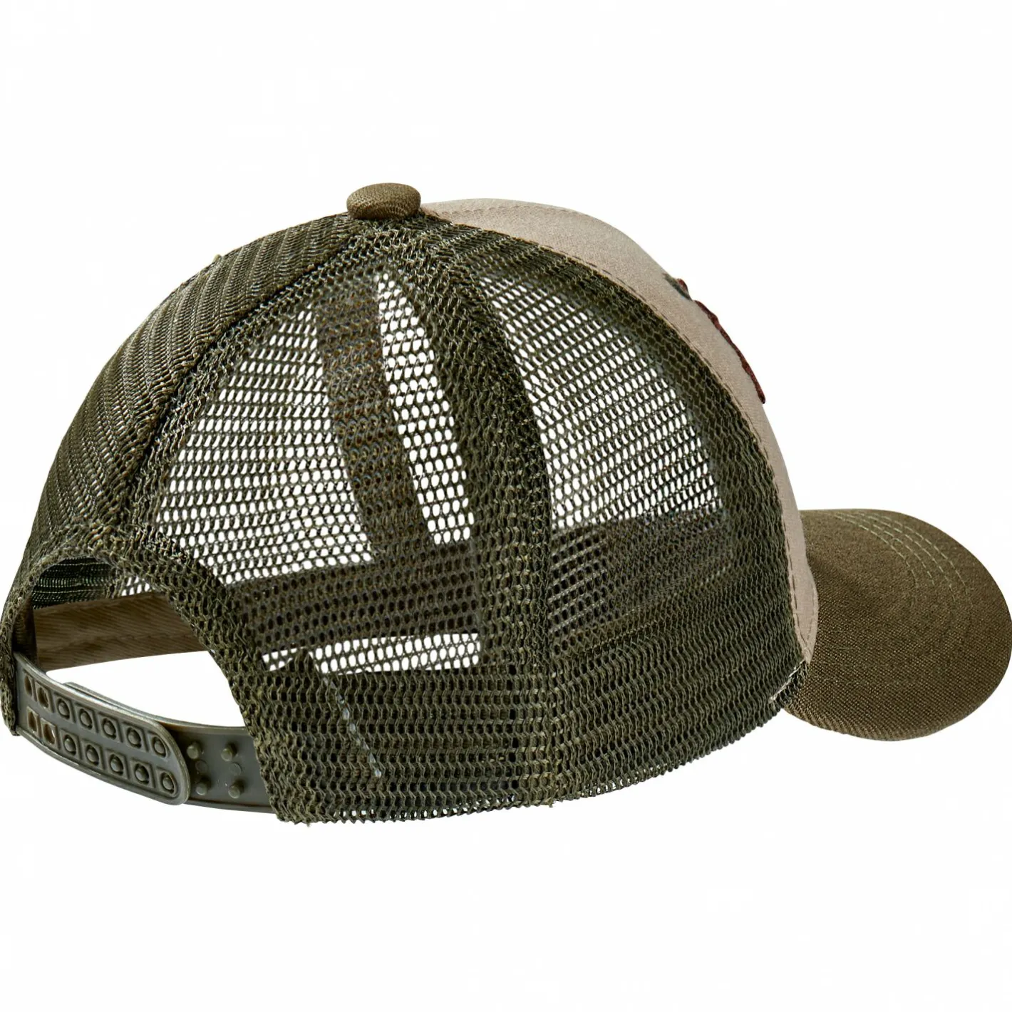 Outdoor- & Angel-Kappen<Mesh Cap "Hirsch" Unisex (Beige/Oliv)